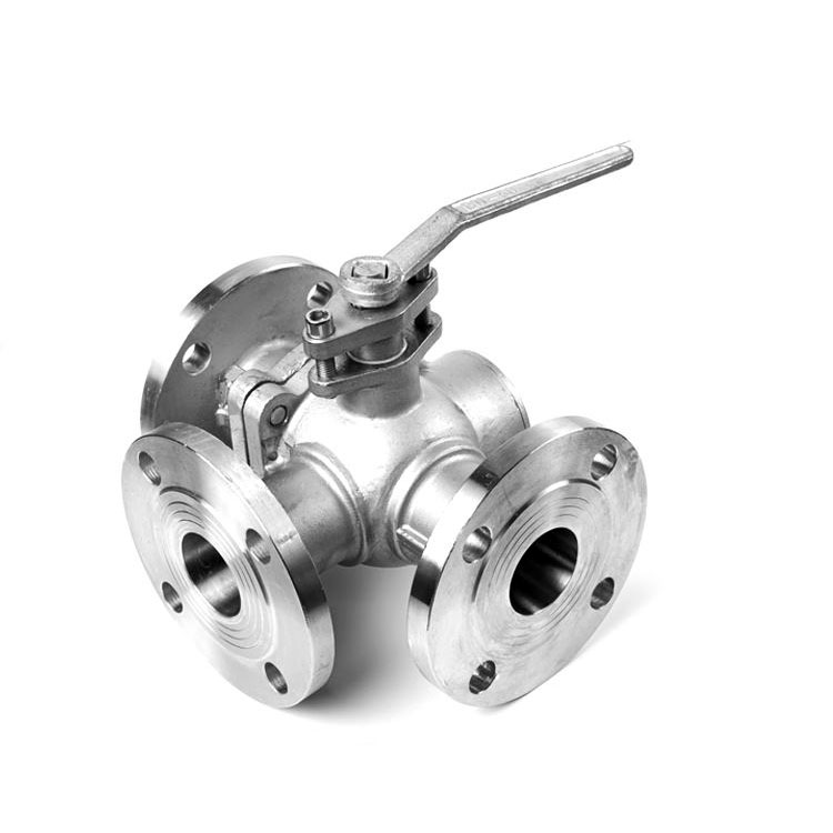 Three-way Flanged Ball Valve Q45F 