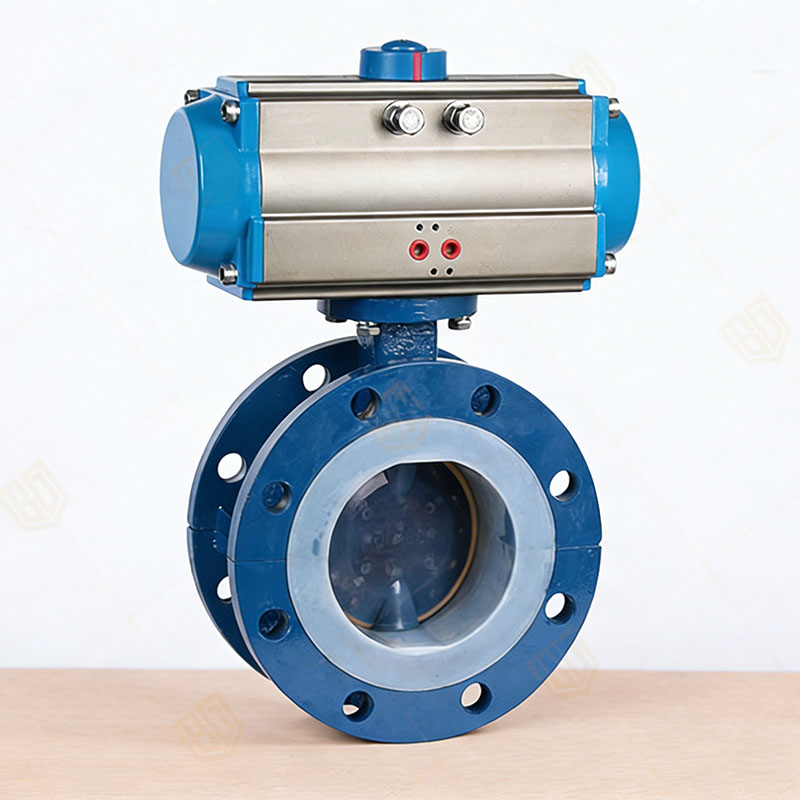 Pneumatic Fluorine Lined Butterfly Valve D641F