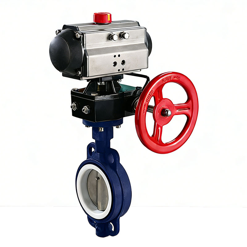 Pneumatic PTFE Butterfly Valve D671F