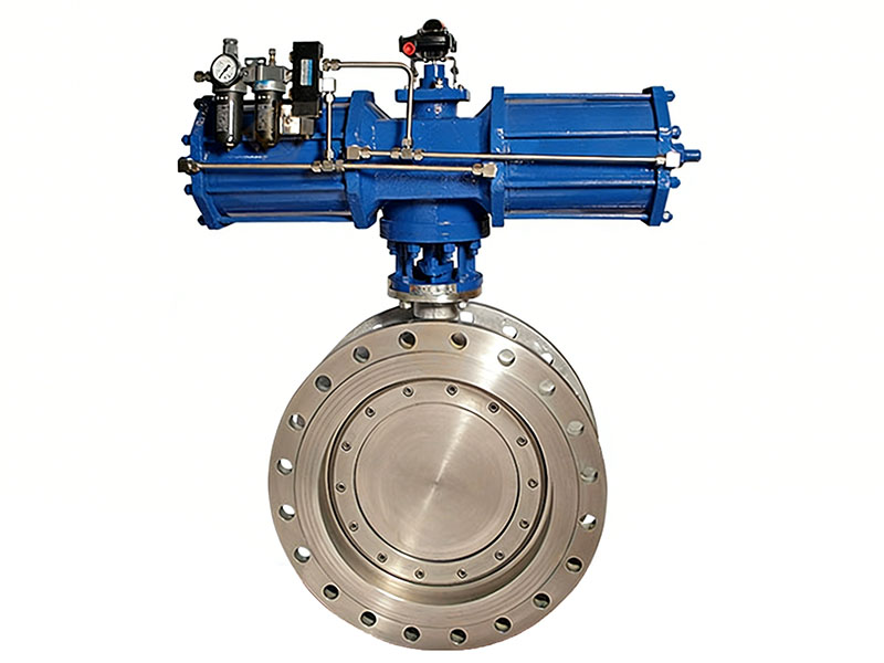 Pneumatic Triple Eccentric Hard Seal Butterfly Valve D643H
